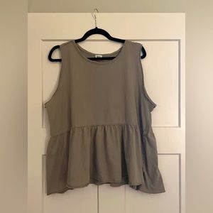 Buckle babydoll tank, size XL